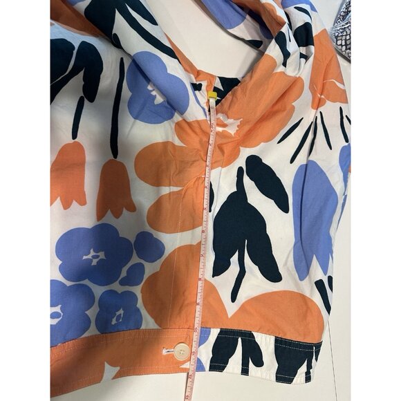 Marimekko Uniqlo Pants Women 24-25/ 28” Floral High Rise Waist Straight Leg - Picture 4 of 7